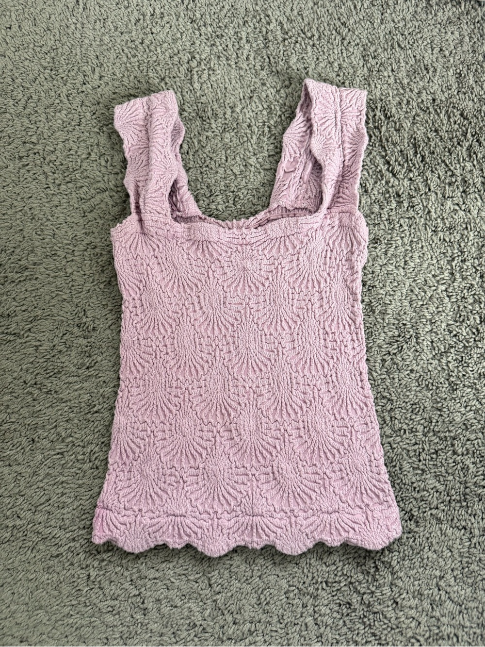 Free People Pink Textured Tank Top - Women - Picture 2 of 3